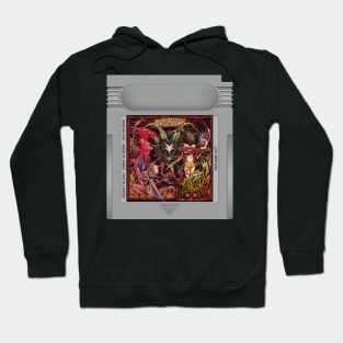 Satan Worshipping Doom Game Cartridge Hoodie